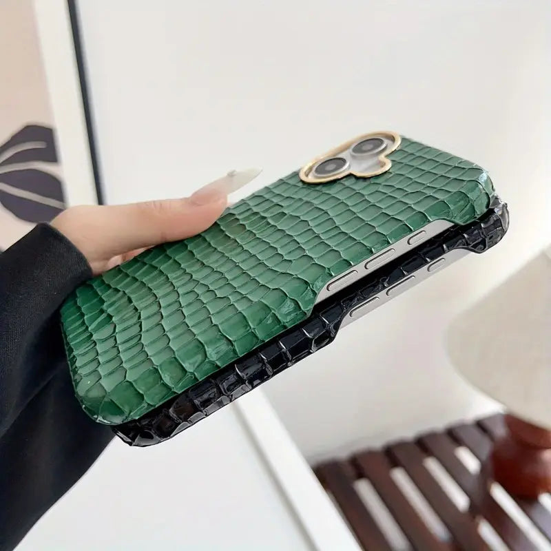 Exquisite Crocodile Leather Textured iPhone Case