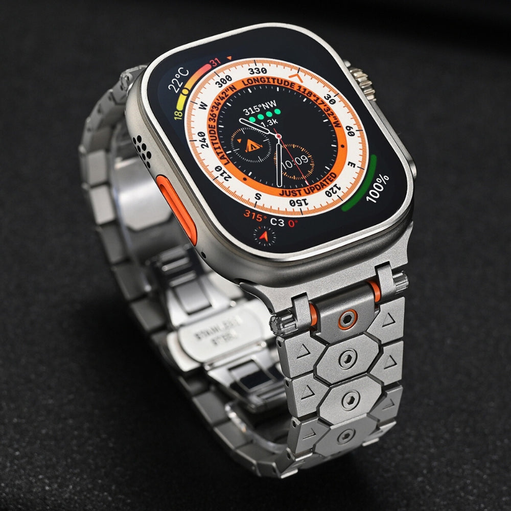 Sleek Titanium Apple Strap