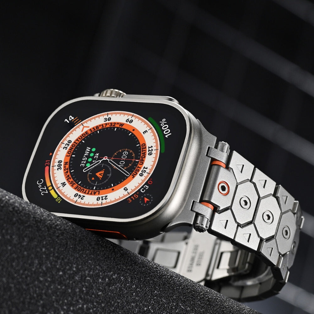 Sleek Titanium Apple Strap