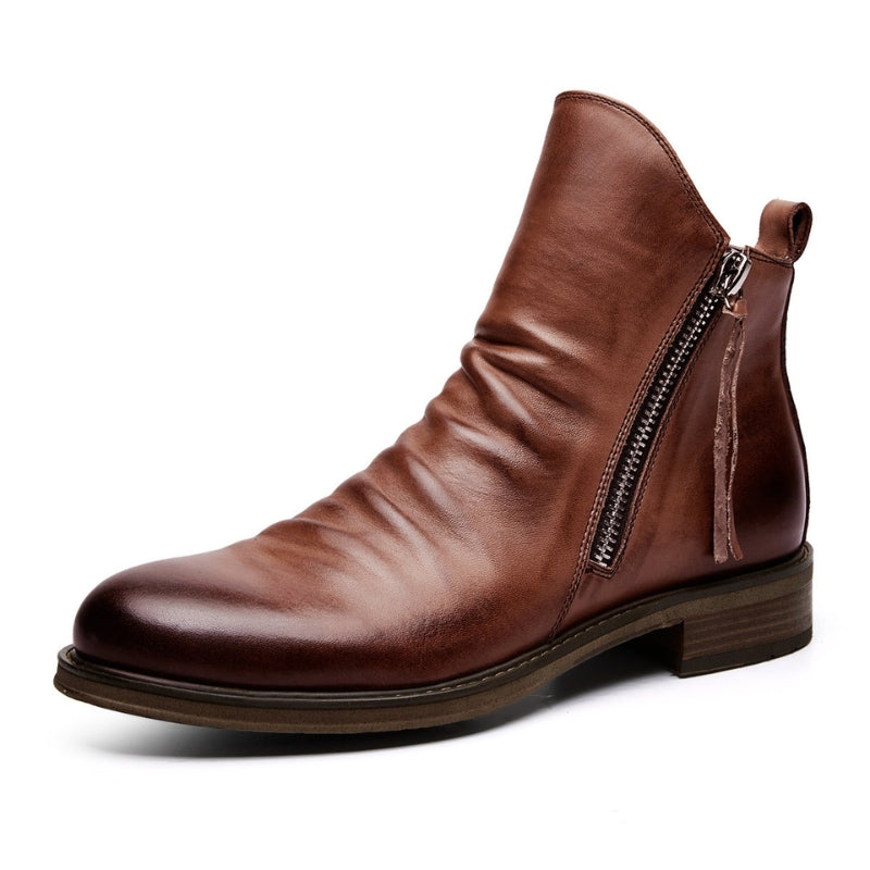 Malano Genuine Leather Chelsea Boots