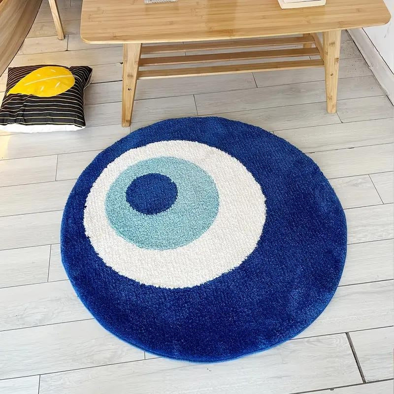 Azul Evil Eye Plush Rug