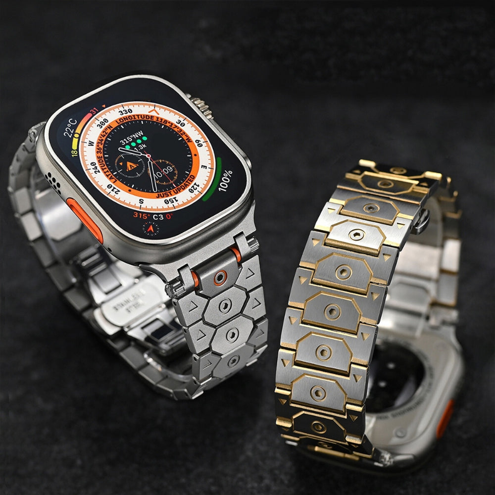 Sleek Titanium Apple Strap