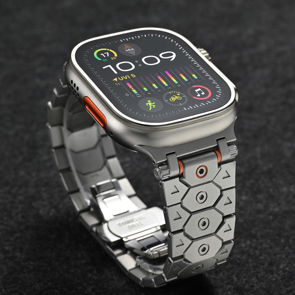 Sleek Titanium Apple Strap