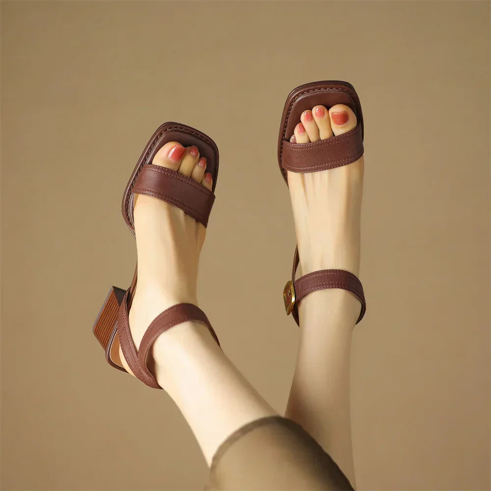 Savona Genuine Leather Heels