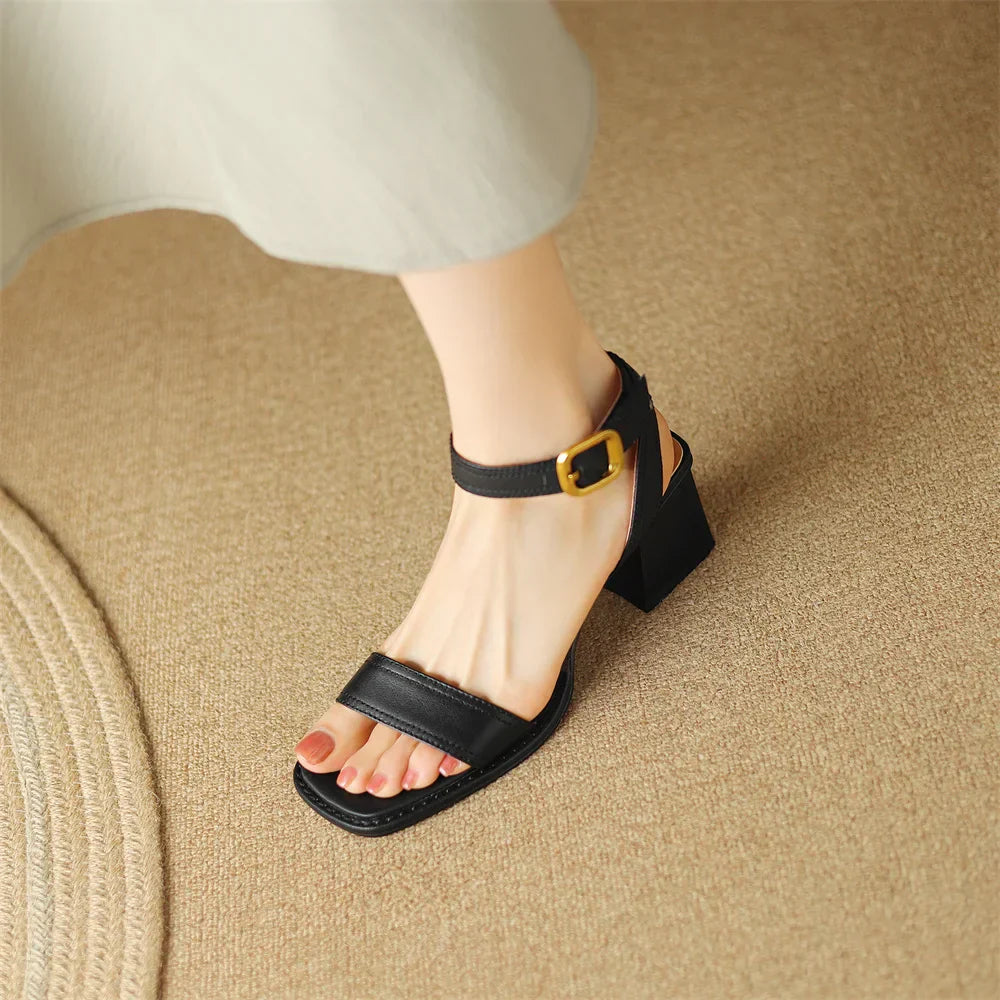 Savona Genuine Leather Heels