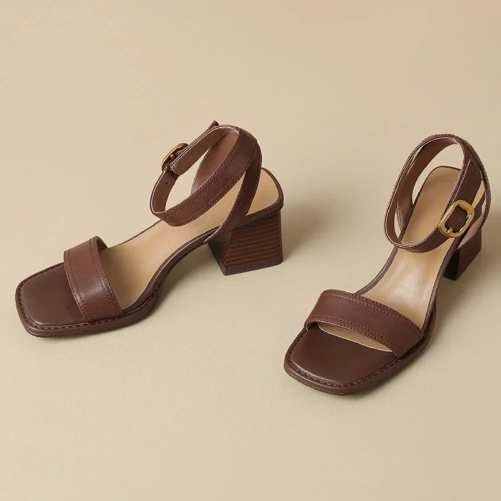 Savona Genuine Leather Heels