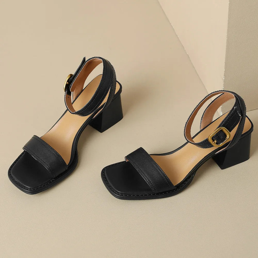 Savona Genuine Leather Heels