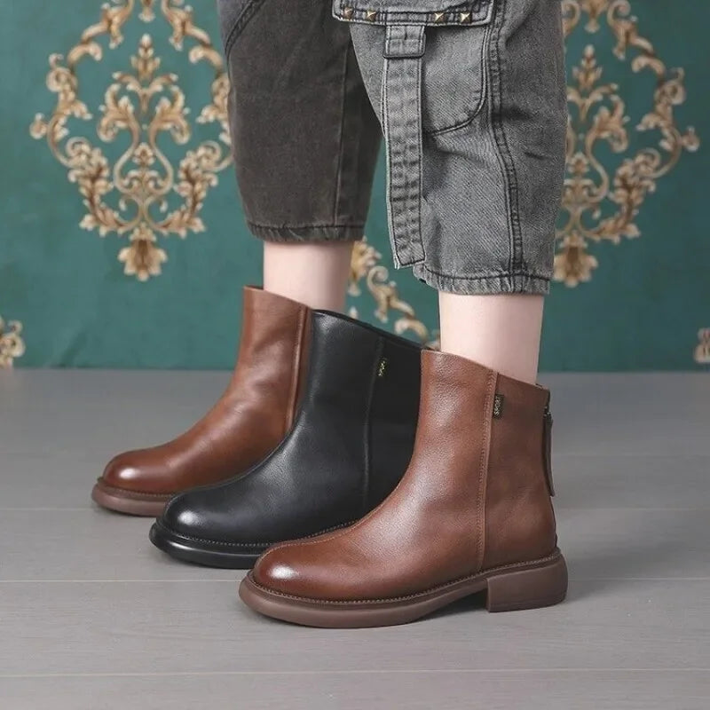 Collins™ | Premium Leather Ankle Boots