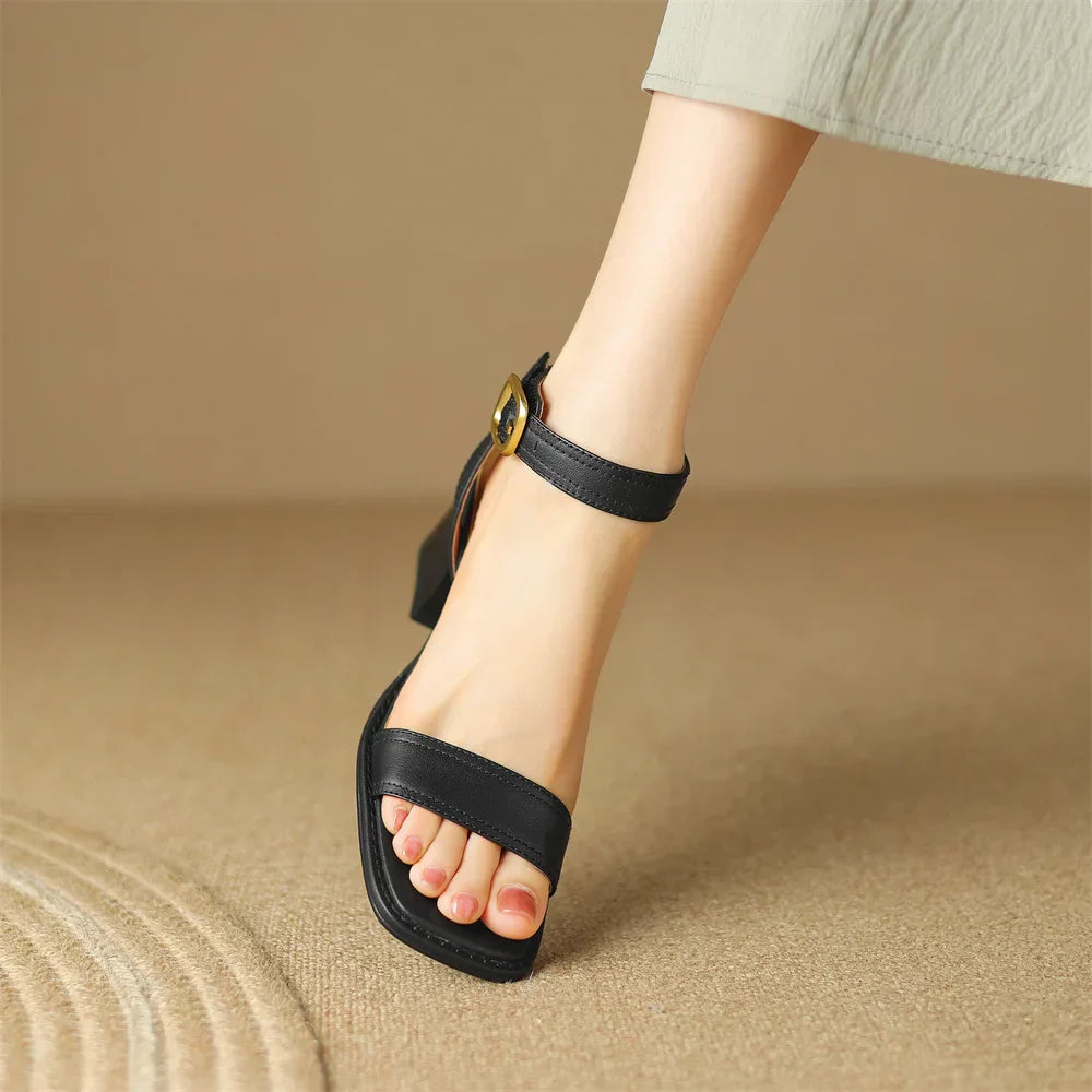 Savona Genuine Leather Heels