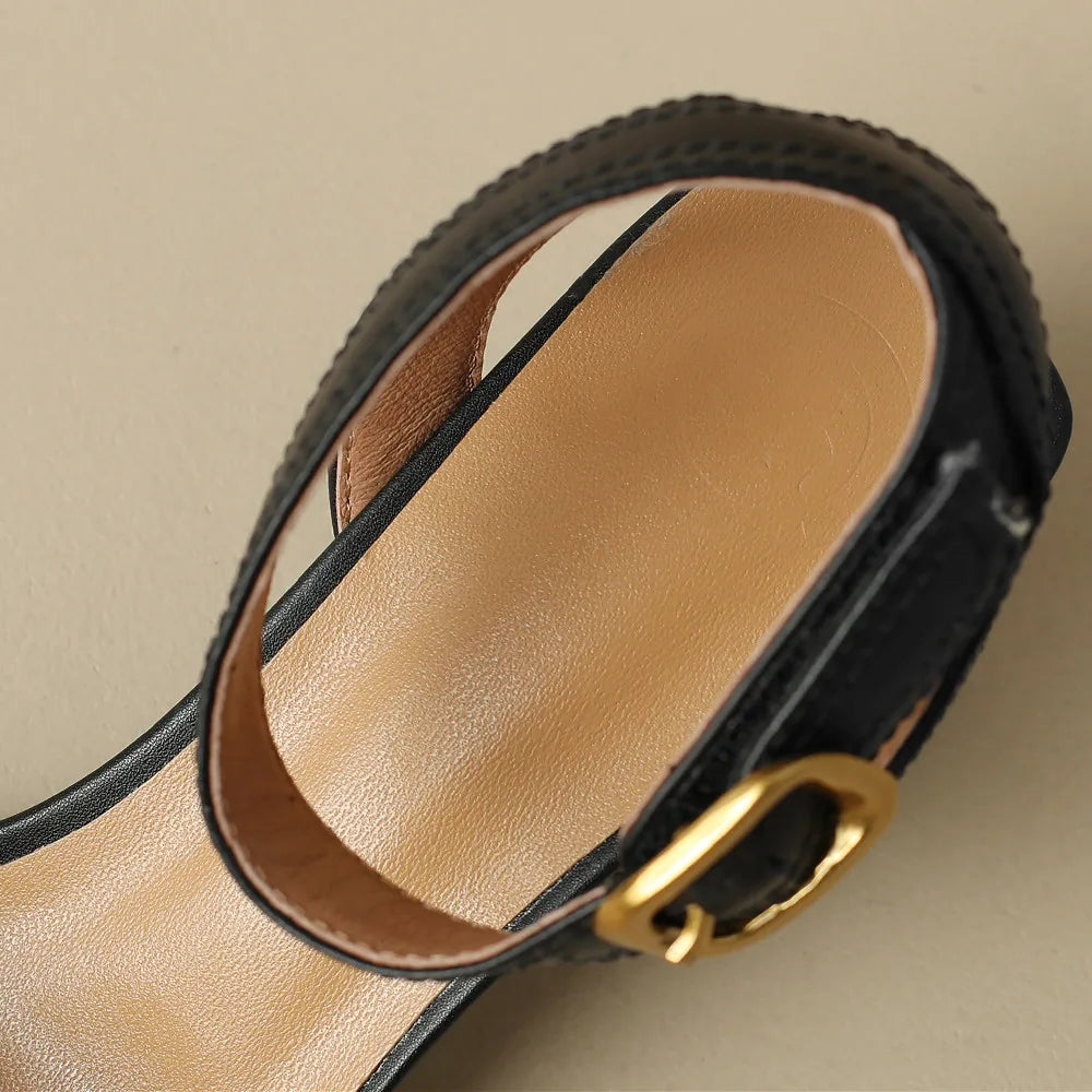 Savona Genuine Leather Heels