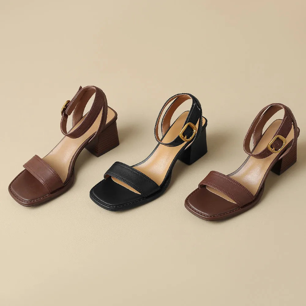 Savona Genuine Leather Heels