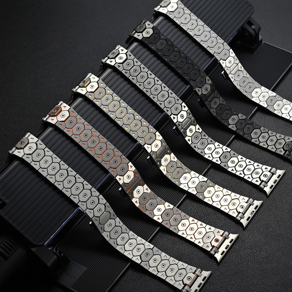 Sleek Titanium Apple Strap