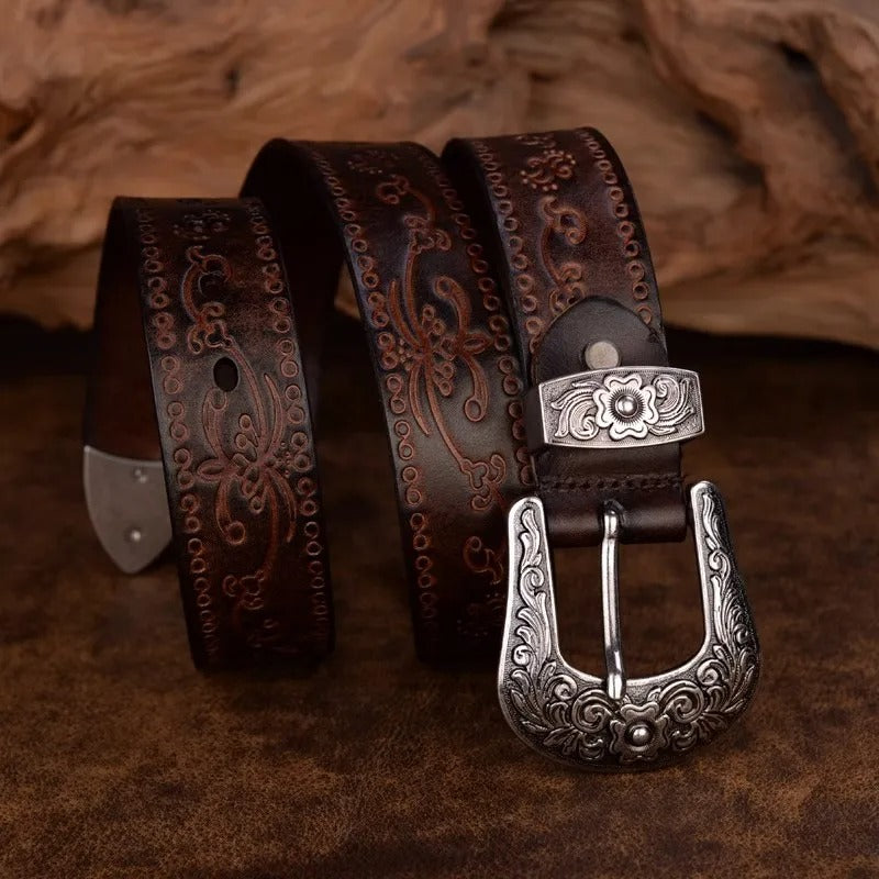 Sawyer™ | Western Leather Cowboy Belt