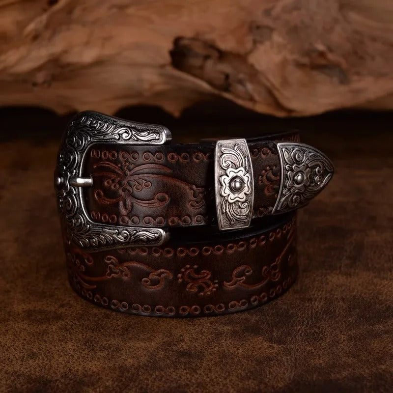 Sawyer™ | Western Leather Cowboy Belt